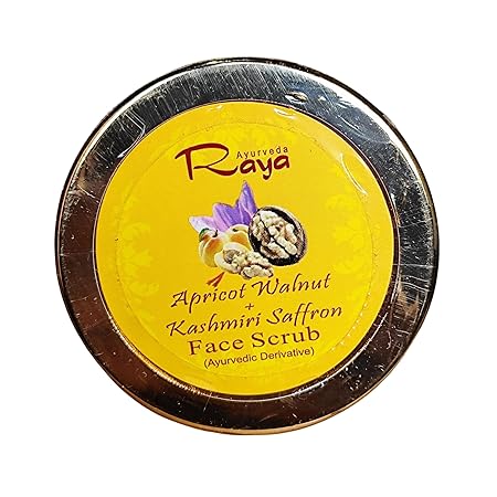 RAYA Apricot Walnut | Kashmiri Saffron Face Scrub 100g
