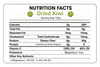 dried kiwi nutrition value chart