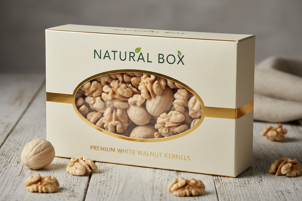 white walnut kernels with premium packaging with brand name natural box
